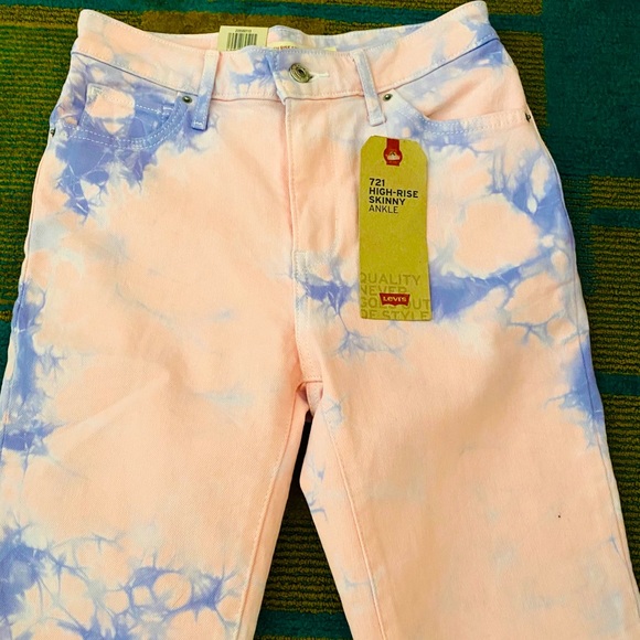LEVI 721 High Rise Tie Dye - Picture 1 of 3